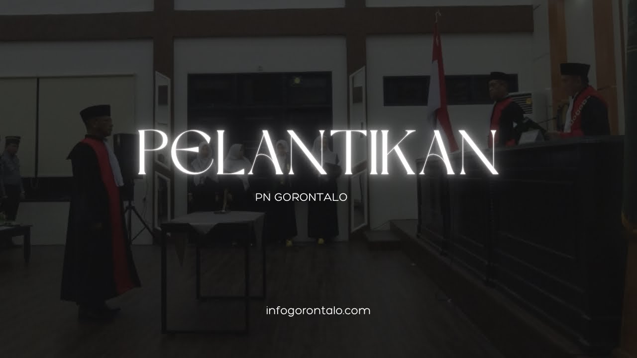 Hadiri Pelantikan Ketua PN Gorontalo, Berikut Harapan Hardi Sidiki