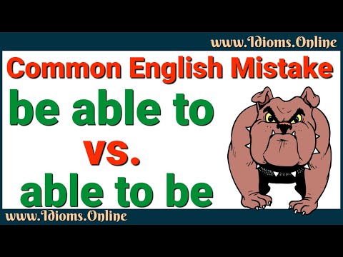 English Grammar Mistake: Be Able To vs Able To Be | Common English Errors