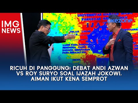 Ricuh di Panggung! Debat Andi Azwan vs Roy Suryo Soal Ijazah Jokowi, Aiman Ikut Kena Semprot