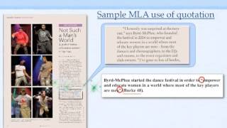 MLA Citation Basics Part I