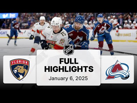 NHL Highlights | Panthers vs. Avalanche | January 06, 2025
