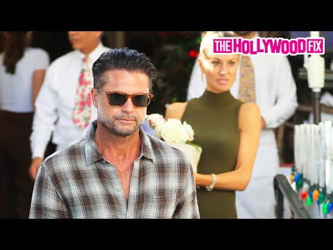 David Charvet From Baywatch Grabs Lunch With A Mystery Woman At The Ivy In West Hollywood, CA