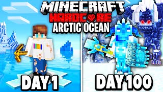 I Survived 100 Days on a FROZEN ISLAND in Hardcore Minecraft!