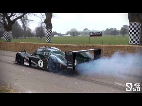 Bentley Speed 8 - Burnouts and Accelerations - Le Mans 2003 Winning Car