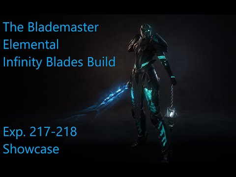 Wolcen  Bloodtrail 1.1.4.2 The Blademaster. Elemental Infinity Blades Build. Exp. 217-218 Showcase.