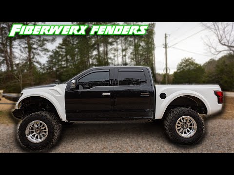 Fiberwerx Fender install on my F150 Platinum Prerunner Build