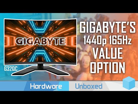 מסך מחשב  ‏31.5 ‏אינטש Gigabyte G32QC 2K תמונה 3