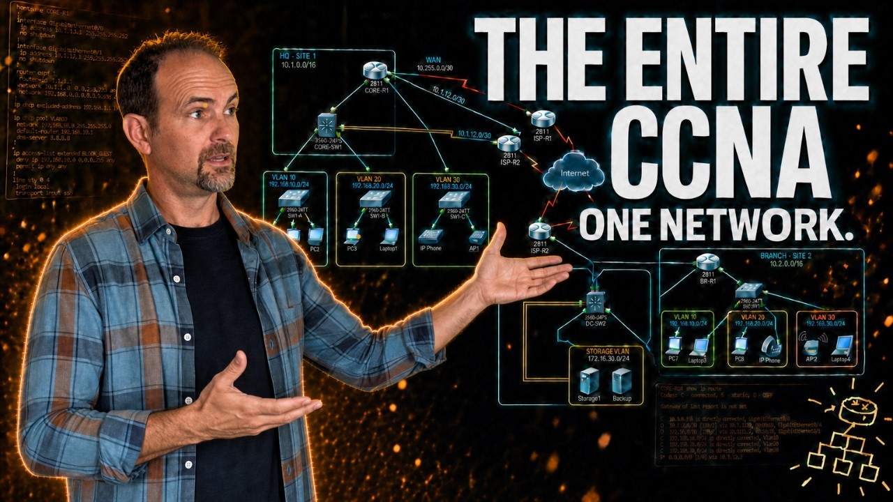 CCNA from Start to Finish: One MASSIVE Packet Tracer Lab