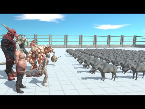 100 DAEODON VS EVERY FACTION-Animal Revolt Battle Simulator