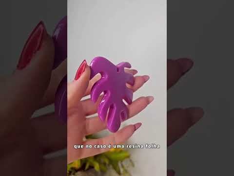 Inspiração de Colares para usar resinas roxas