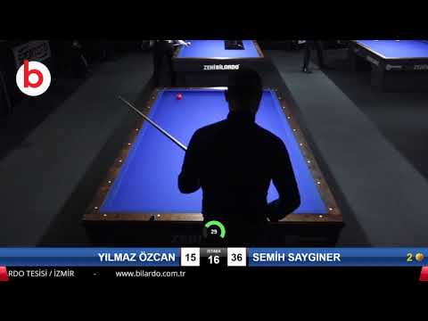 YILMAZ ÖZCAN & SEMİH SAYGINER Bilardo Maçı - 2019 TÜRKİYE ŞAMPİYONASI 3.ETAP-FİNAL 1/16