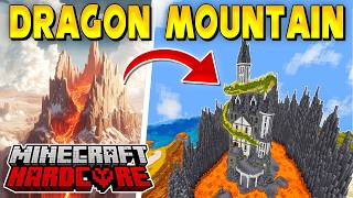 I Built a VOLCANO DRAGON CASTLE In Hardcore Minecraft