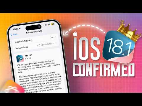 Stable iOS 18.1 Release Date CONFIRMED! 🔥 Apple Intelligence, Call Recording & More Features