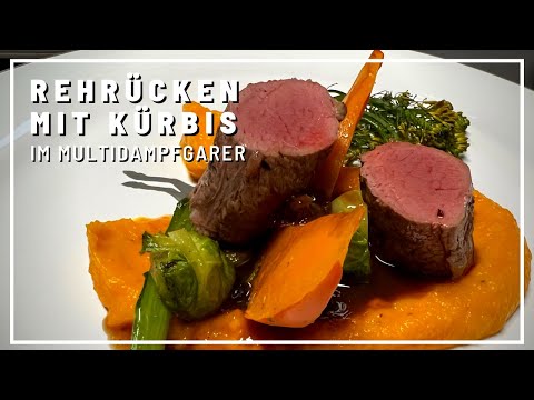 Rehrücken aus dem Multidampfgarer mit Kürbis | Was koche ich heute? #gerykocht