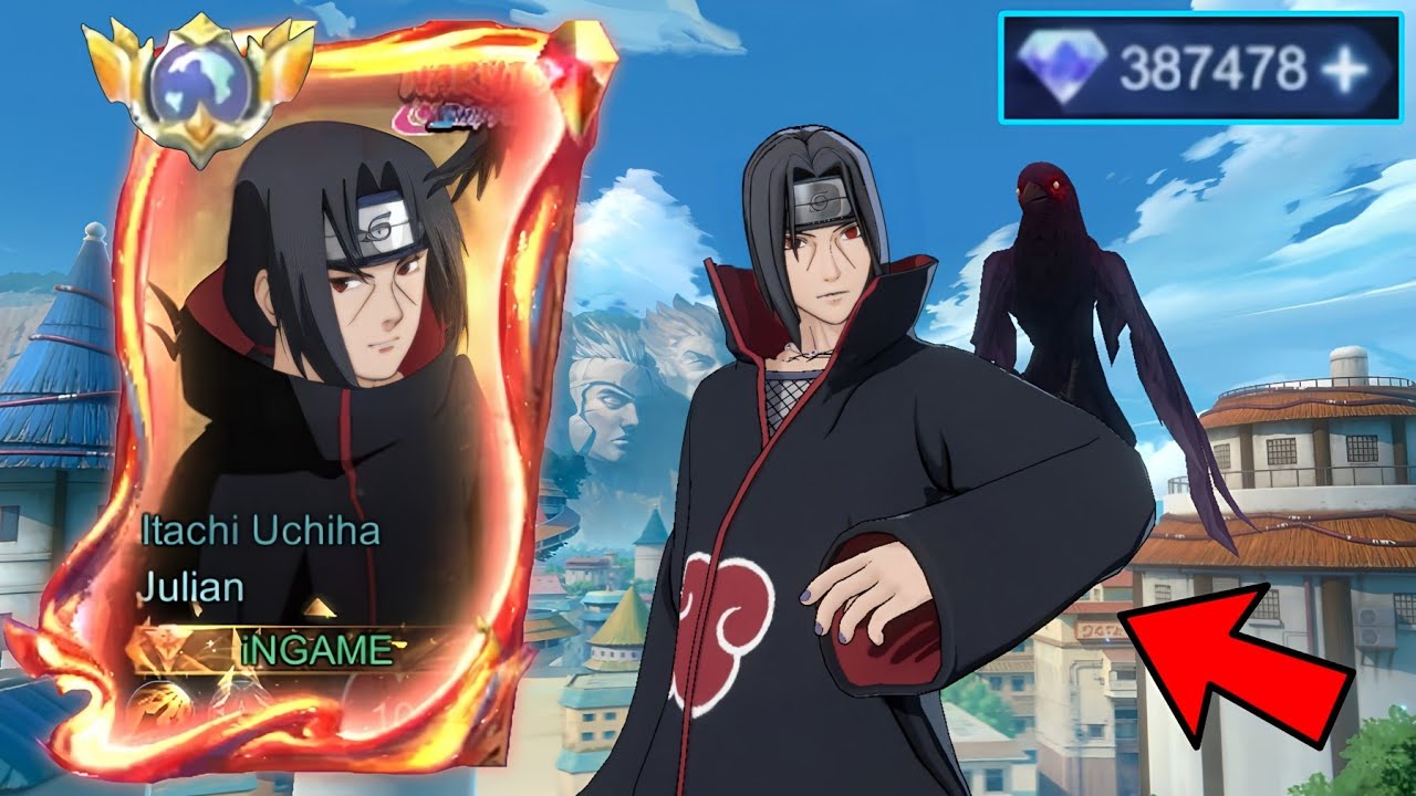 MOONTON THANK YOU FOR ITACHI UCHIHA NARUTO SKIN 🤯 HOW MUCH I SPEND TO GET THIS - MLBB