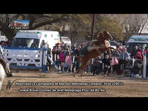 La Cachabacha de Martinengo 17 de Julio 2022 Braian Gómez en Idiazabal Prov. de Córdoba