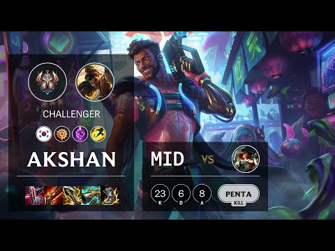 Akshan Mid vs Miss Fortune - KR Challenger Patch 11.23
