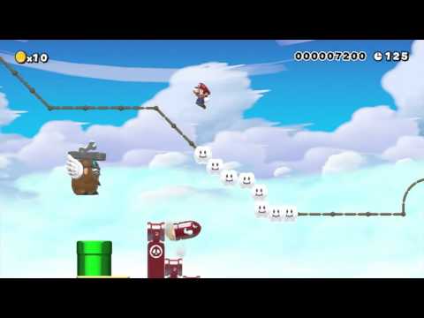 Taking the Nimbus Train by Stefan - Super Mario Maker - No Commentary 1AD 1AE