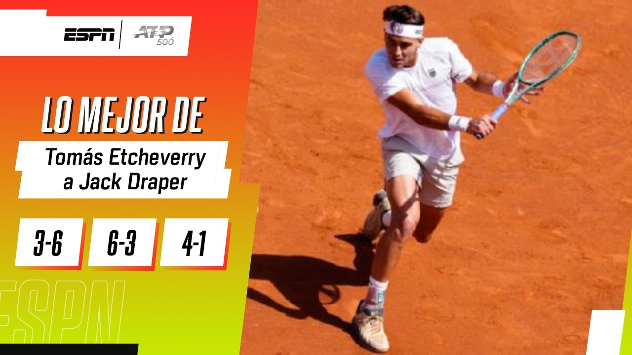 ETCHEVERRY SE REPUSO A UN FLOJO COMIENZO Y AVANZÓ EN BARCELONA TRAS EL ABANDONO DE DRAPER | RESUMEN