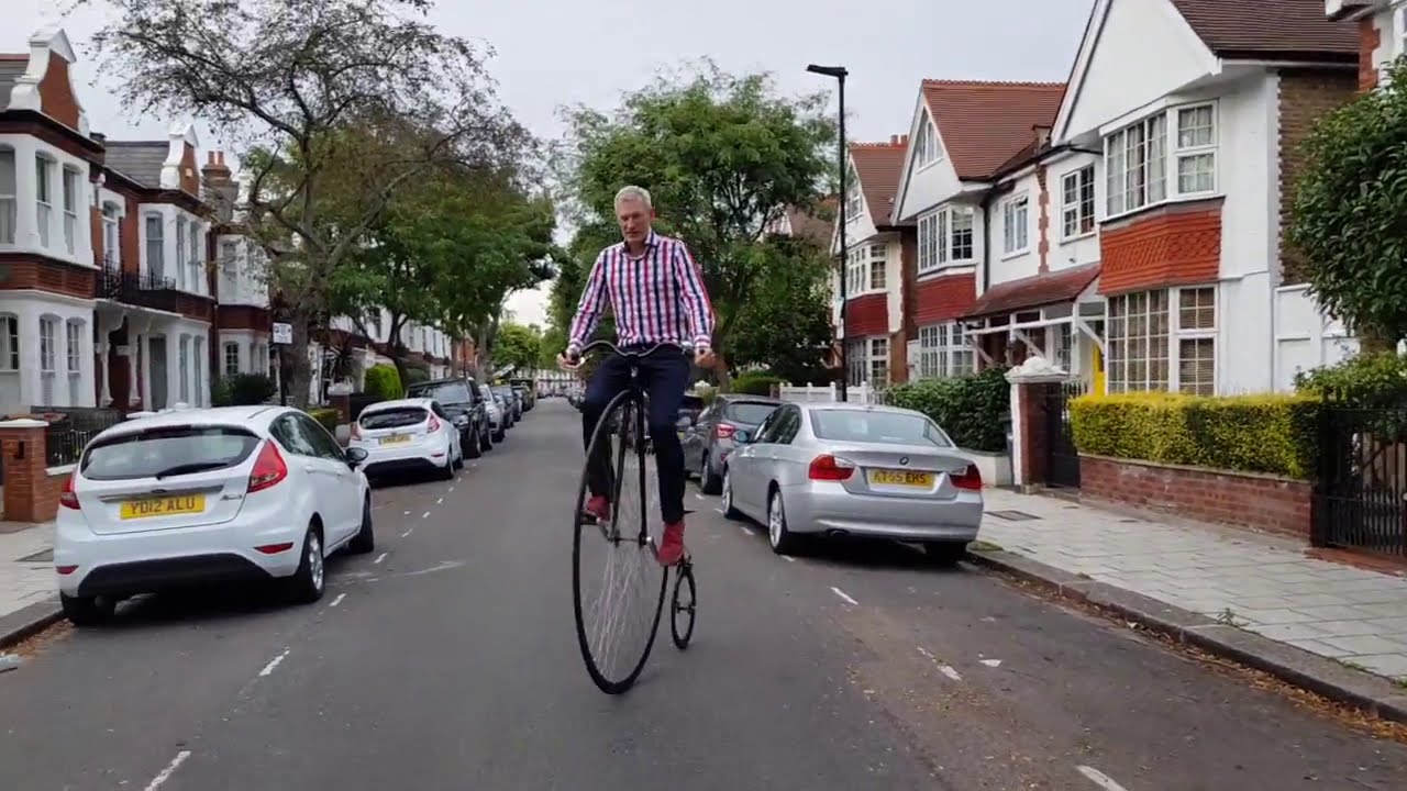 Jeremy Vine and his penny-farthing bicycle