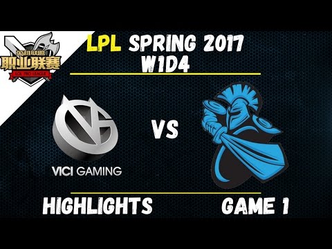 VG vs NB Highlights Game 1 LPL Spring W1D4 2017 Vici Gaming vs NewBee