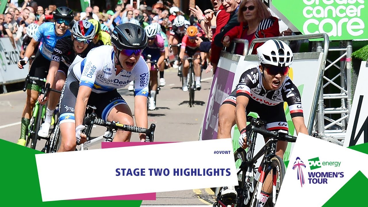 Women's Tour 2018 | Stage Two Highlights | Rushden to Daventry - YouTube