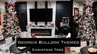 Georgia Bulldog Man Cave Christmas Tree 2022