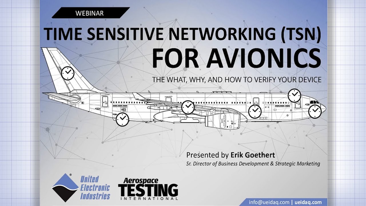 Time Sensitive Networking for Avionics - Webinar