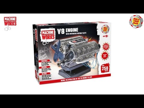 Machine Works - V8 Engine Kit. Build, AR App & Engine Demo