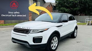 Range Rover: “Electrical Fault Detected” warning