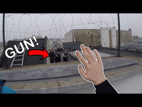 ROOFTOP POLICE ESCAPE IN PARIS... They had guns!
