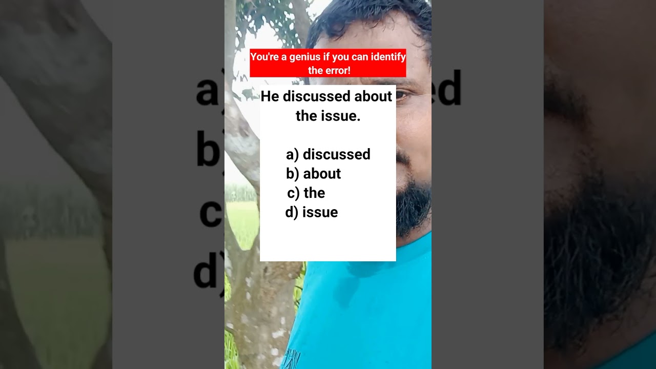 Can you spot the mistake? #identifyingerror #Learn English #quiz #QuizTime