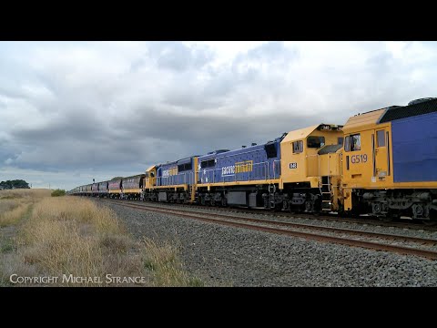7733V Pacific National Grain Train With G519 X48 XR557 Arrives At Gheringhap (12/4/2024) - PoathTV