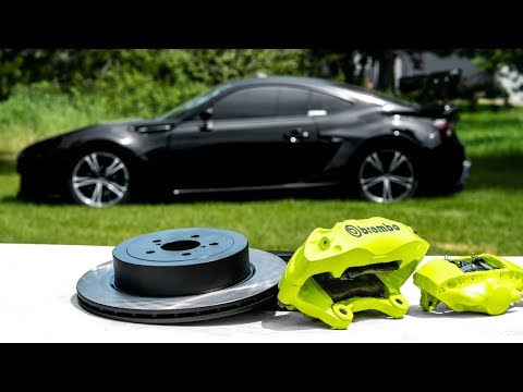 Neon Yellow Brembo Brakes for the Widebody FRS!