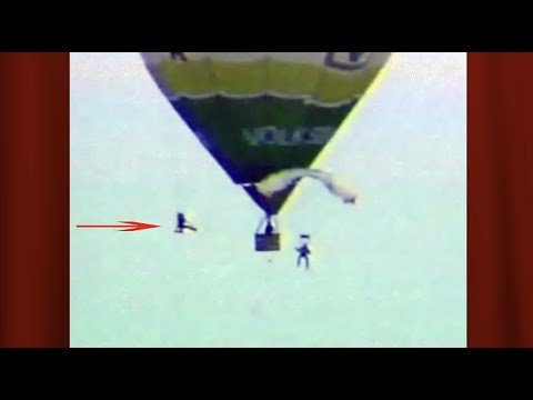 Gefährlich! Wetten dass: mit Fallschirmsprung in einen Heissluftballon