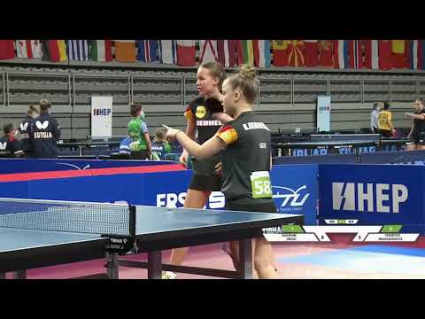 Griesel/Kaufmann (GER) vs Miashchansk./Varabyova (BLR) | CGT QF | 2021 European Youth Championships