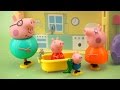 Домик Свинки Пеппы. Весёлое видео про игрушечный домик с семьёй Peppa Pig 