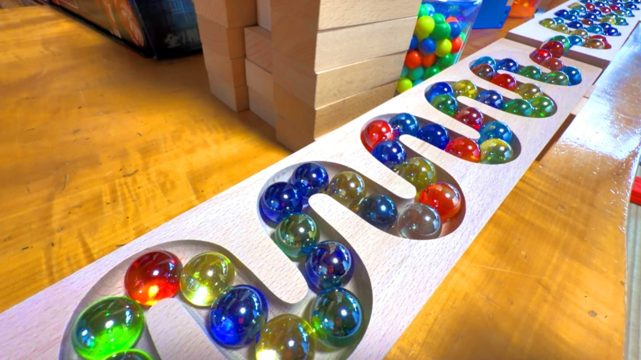 Marble Run ☆ A Wooden, Winding, Relaxing, Handmade Ultimate Fun Room