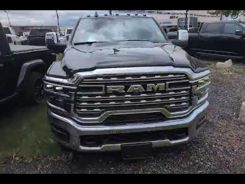 2026 Ram 3500 Limited Longhorn 4x4 Mega Cab 6'4" Box in Diamond Black Crystal Pearlcoat for sale at Kitchener Chrysler Dodge Jeep Ram in Kitchener, ON