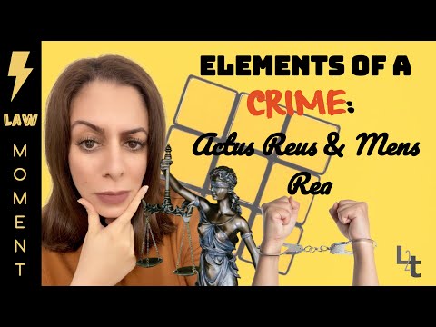 Elements of a Crime: Actus Reus and Mens Rea