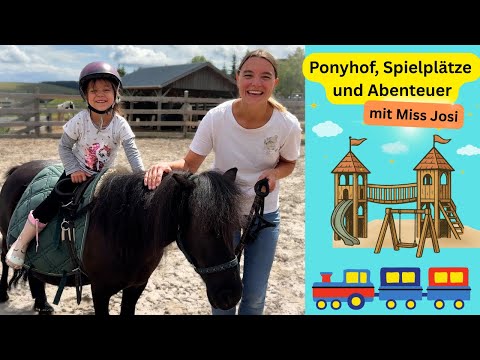 Pony farm, playground, adventure - learn with Miss Josi at the Familotel "Elldus Resort" in Oberw...