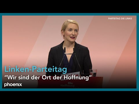 Ines Schwerdtner beim Parteitag der Linken | 09.05.25
