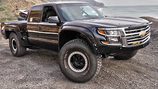 Beach Cruisin’ a $500,000 Chevy Luxury Pre Runner Truck