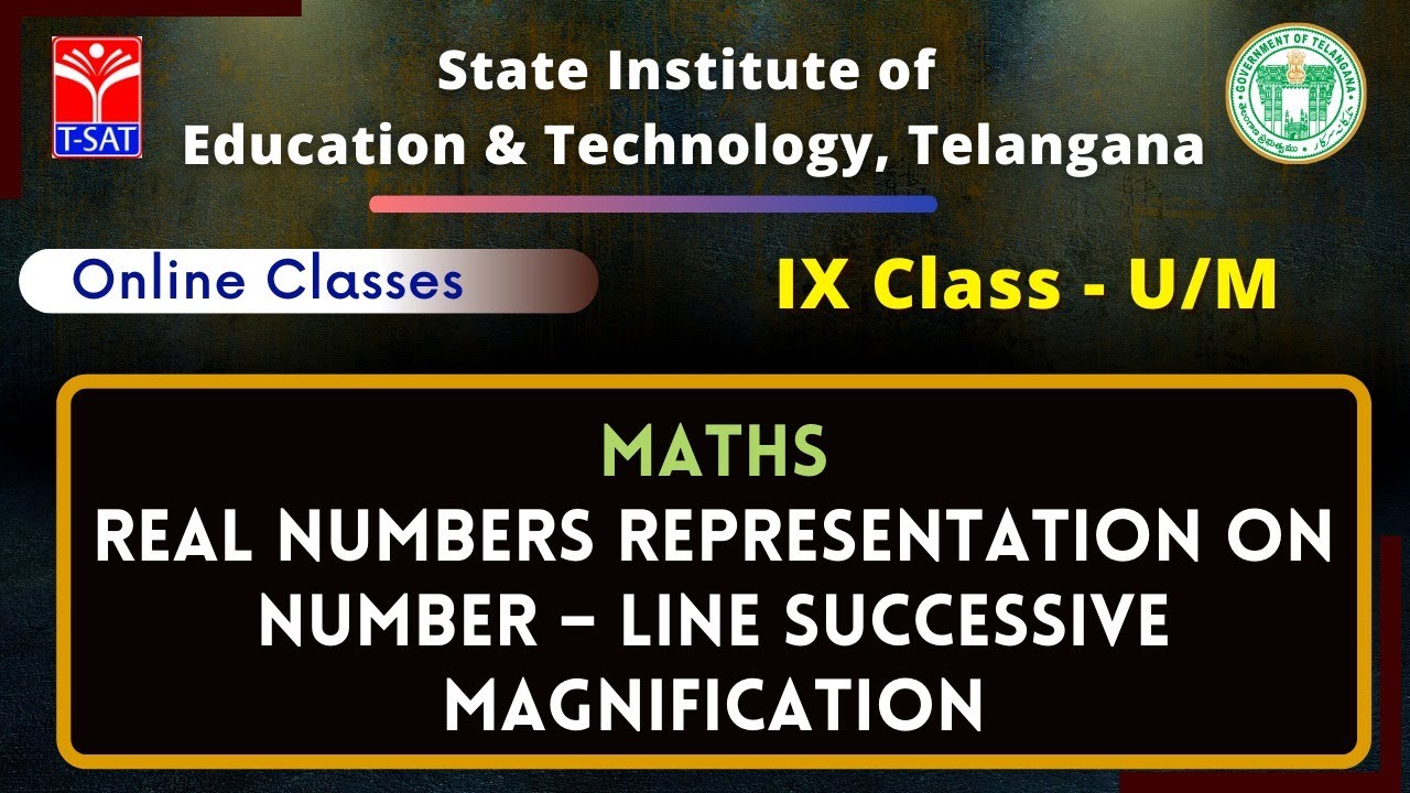 IX Class - U/M | MATHS : Real Numbers Representation on Number – Line successive magnification