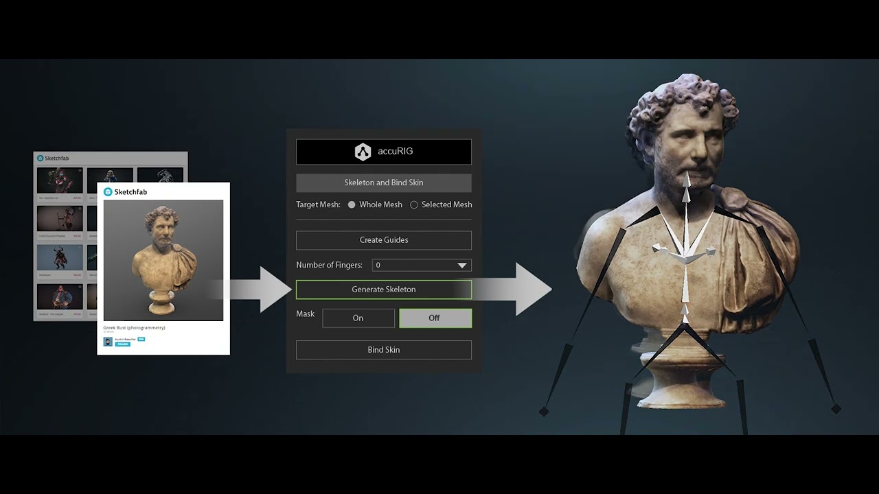 Advanced AccuRIG : Masking Unused Bones | Character Creator 4