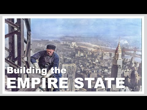 Empire State Building | Rare Construction Color Footage