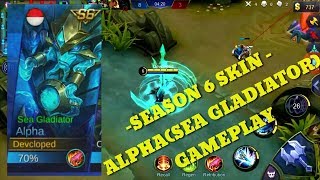 FIRST EVER ALPHA SEA GLADIATOR GAMEPLAY (Mobile Legends)