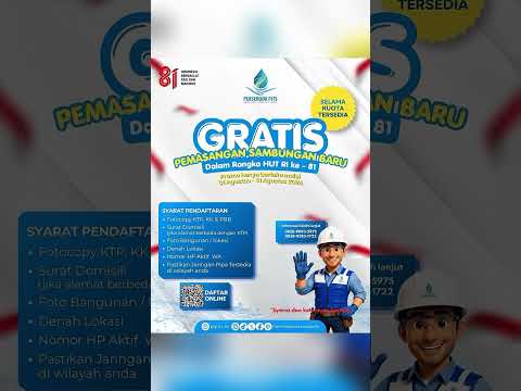 Promo GRATIS Pemasangan Sambungan Baru bagi masyarakat Kota Tangerang Selatan!