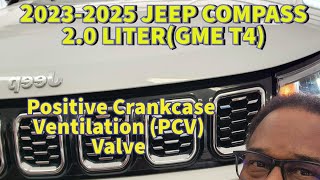 2023-2025 JEEP COMPASS LT (2.0L GME T4) Replace Positive Crankcase (PCV) Ventilation Valve