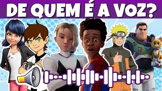 🎤 ADIVINHE O PERSONAGEM PELA VOZ 👂 Desafio para Testar os seus Conhecimentos sobre filmes e séries 🎧